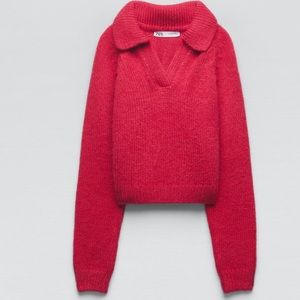 POLO COLLAR KNIT SWEATER